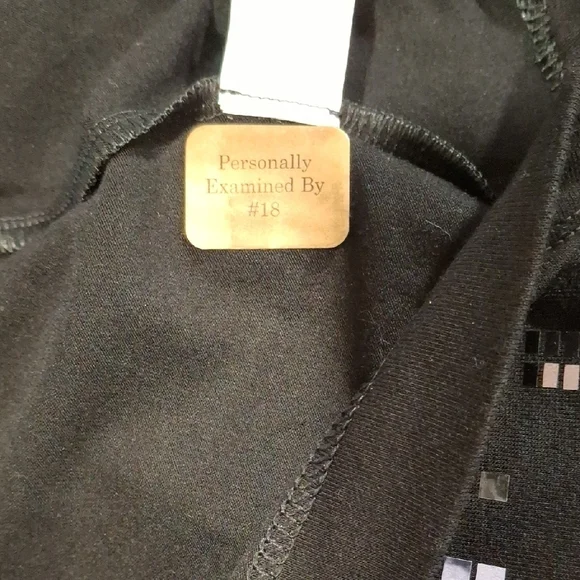 St. John Black Sequin Fitted Short Sleeve Blouse - Picture 5 of 5